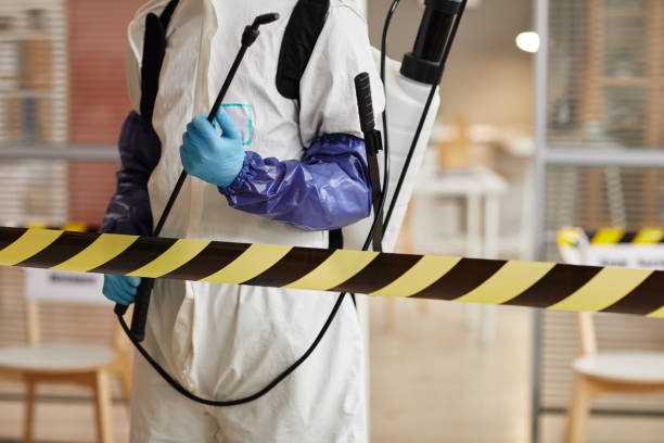 Professional Blood Cleanup technician working in Pinehurst, ID
